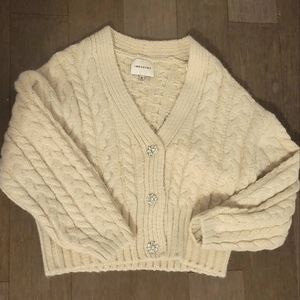 Industry Beige 3 Button Cardigan